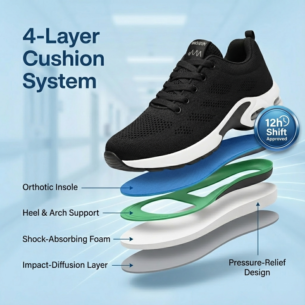 ILIYAH® AirStride Cushioned Ortho Walking Shoes for Women