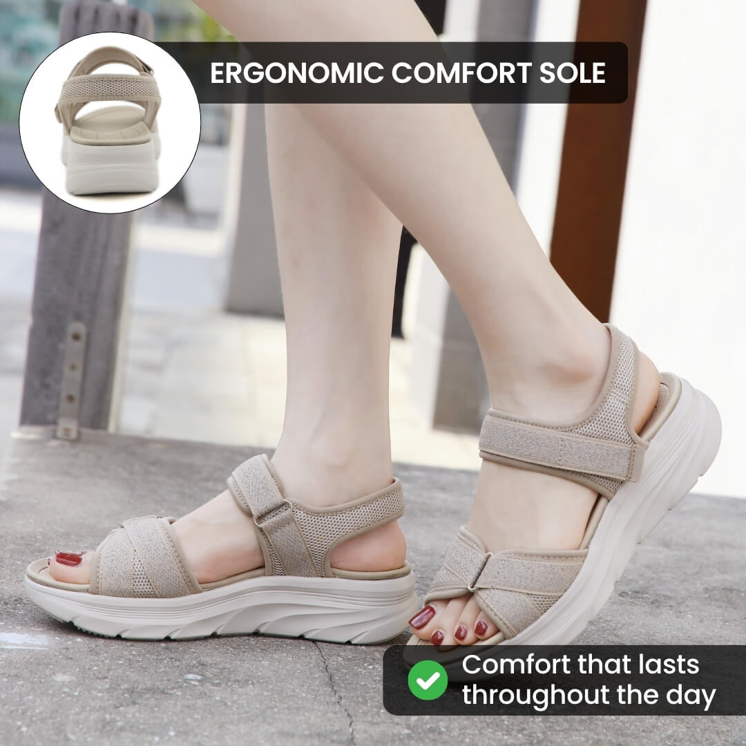 Sandalias con puntera ancha y soporte para el arco para mujer ILIYAH® Clara