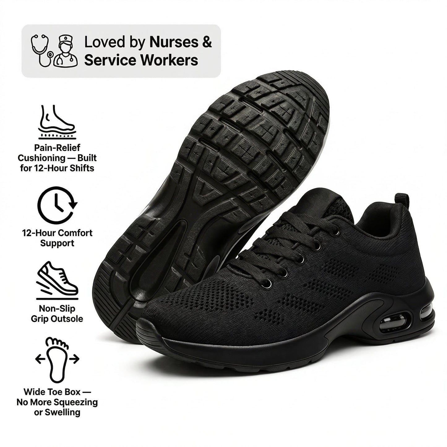 ILIYAH® AirStride Cushioned Ortho Walking Shoes for Women