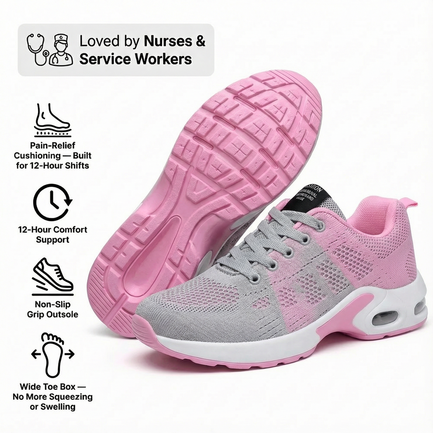ILIYAH® AirStride Cushioned Ortho Walking Shoes for Women