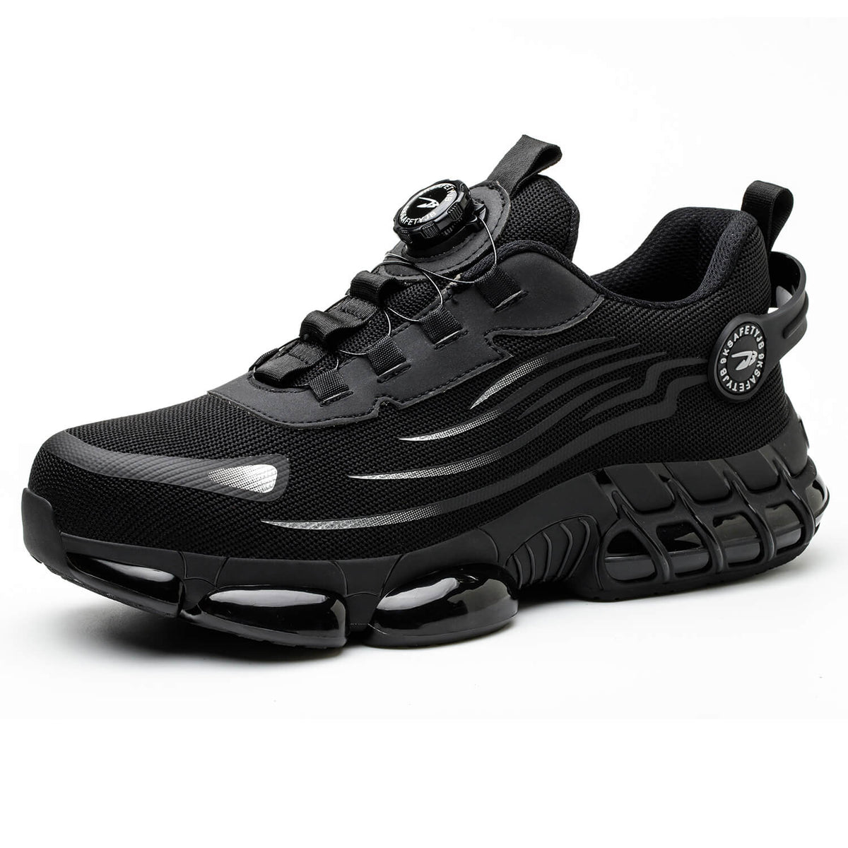 Zapatillas de trabajo con puntera de acero y cordones ajustables con dial ILIYAH®
