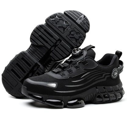 Zapatillas de trabajo con puntera de acero y cordones ajustables con dial ILIYAH®