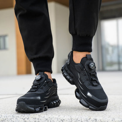 Zapatillas de trabajo con puntera de acero y cordones ajustables con dial ILIYAH®