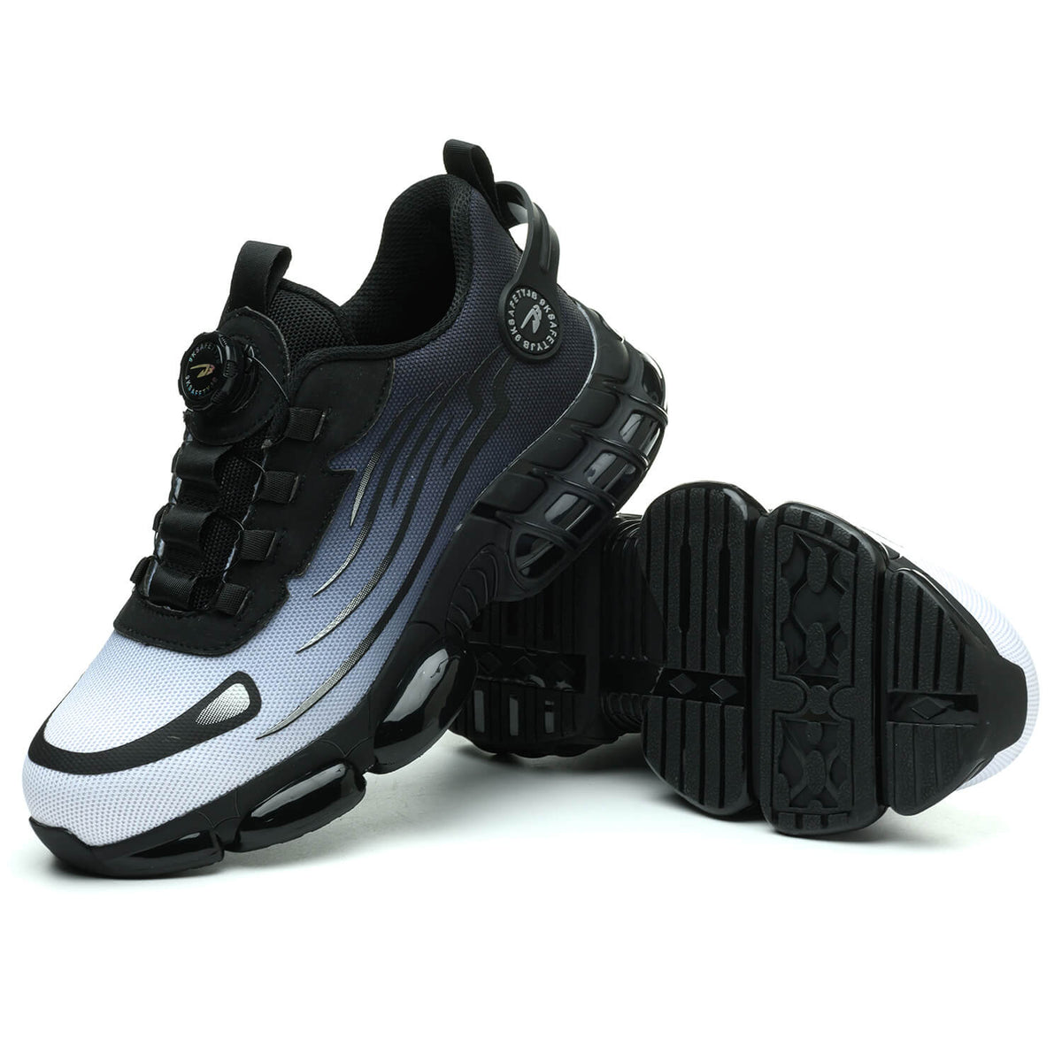 Zapatillas de trabajo con puntera de acero y cordones ajustables con dial ILIYAH®