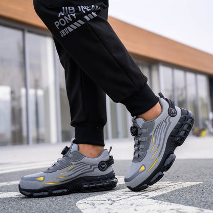 Zapatillas de trabajo con puntera de acero y cordones ajustables con dial ILIYAH®