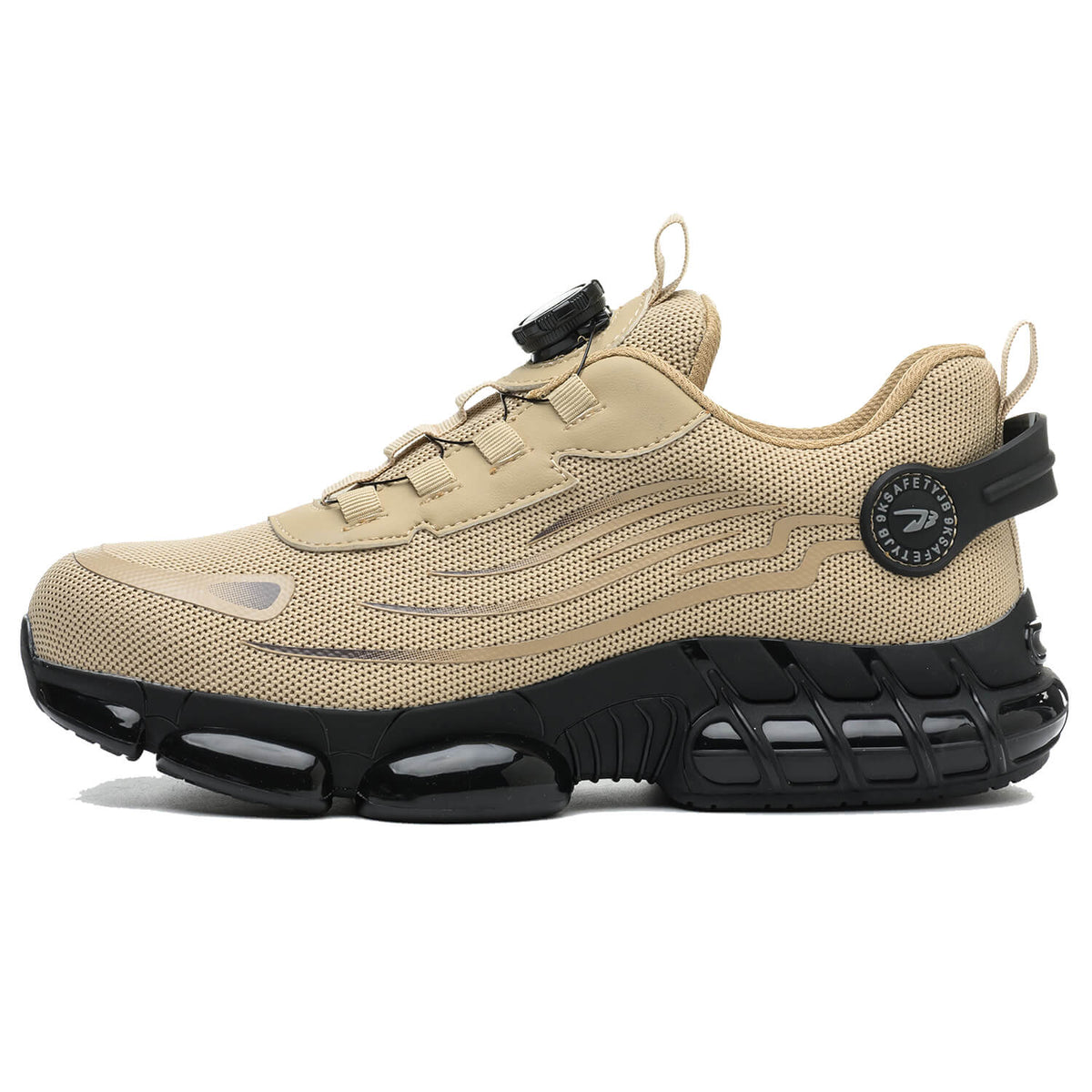 Zapatillas de trabajo con puntera de acero y cordones ajustables con dial ILIYAH®